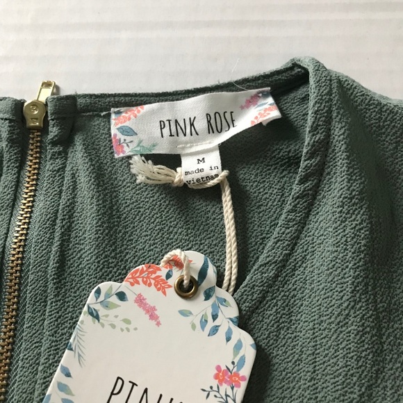 Pink Rose Smoky Sage top size medium - Picture 2 of 7